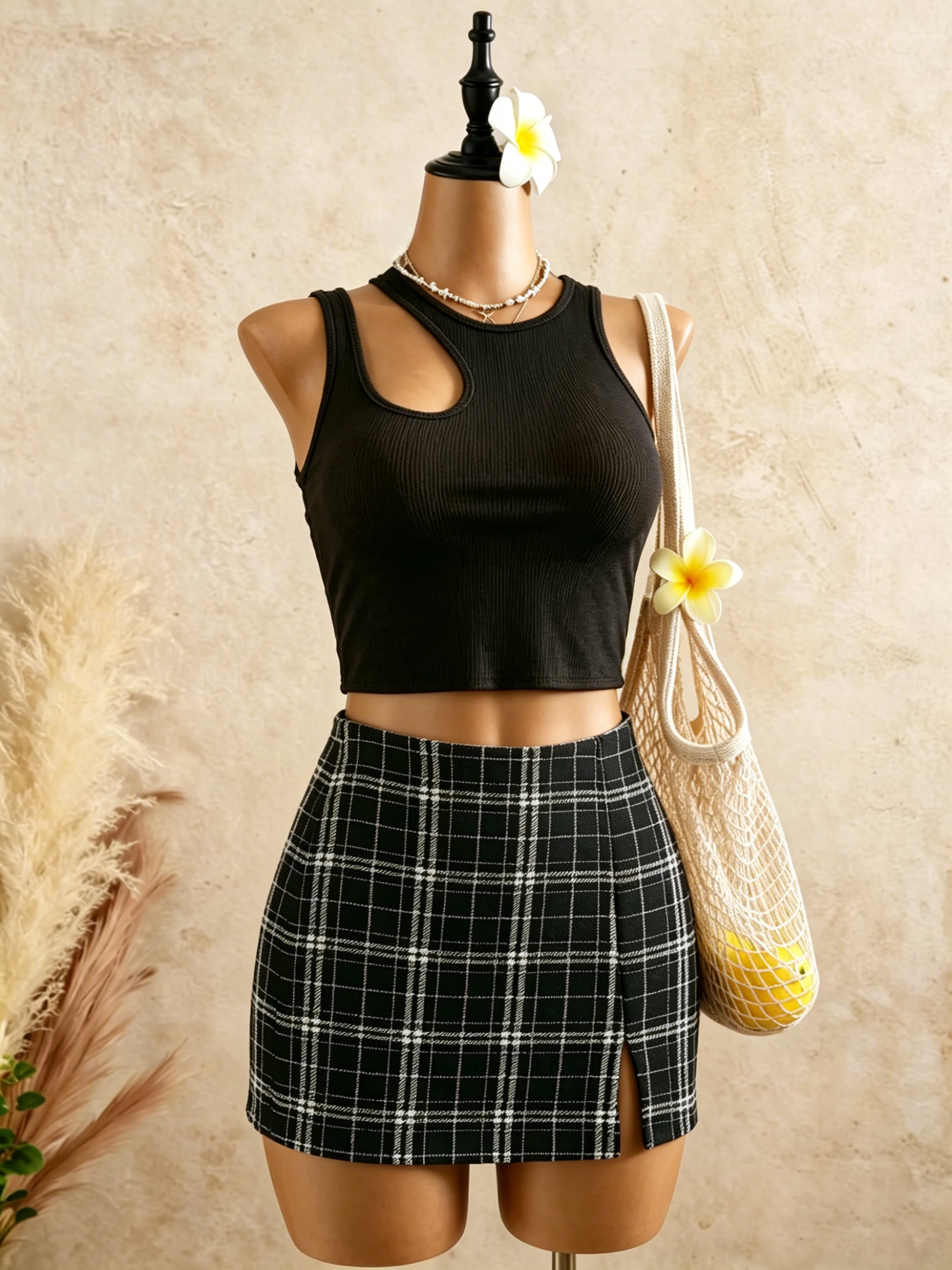 2 Piece Outfits Women Cutout R - مراجعة Tank Top Ribbed وسعره