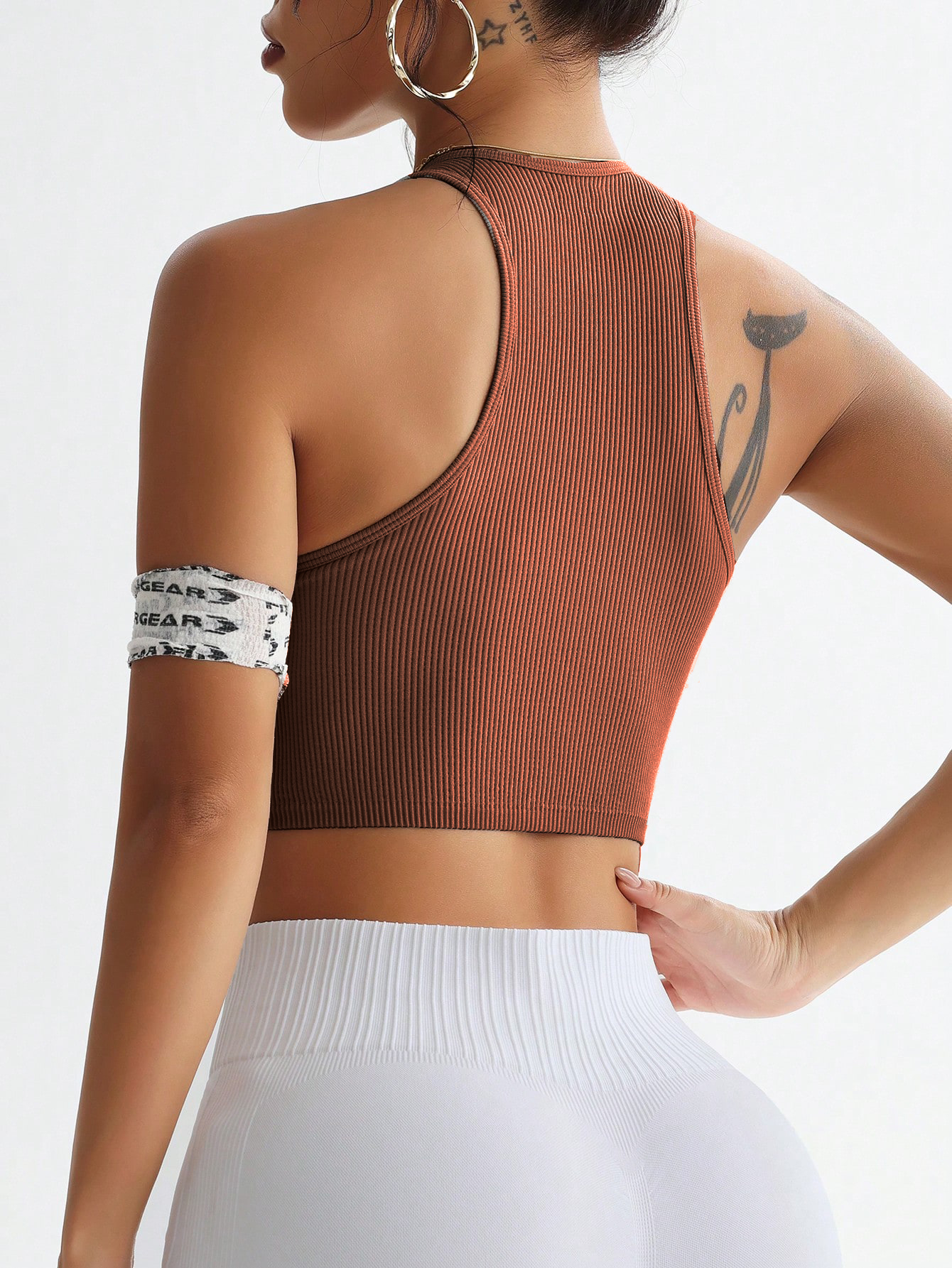 Ribbed Seamless Sports Bra Tan - مراجعة Tank Top Ribbed وسعره