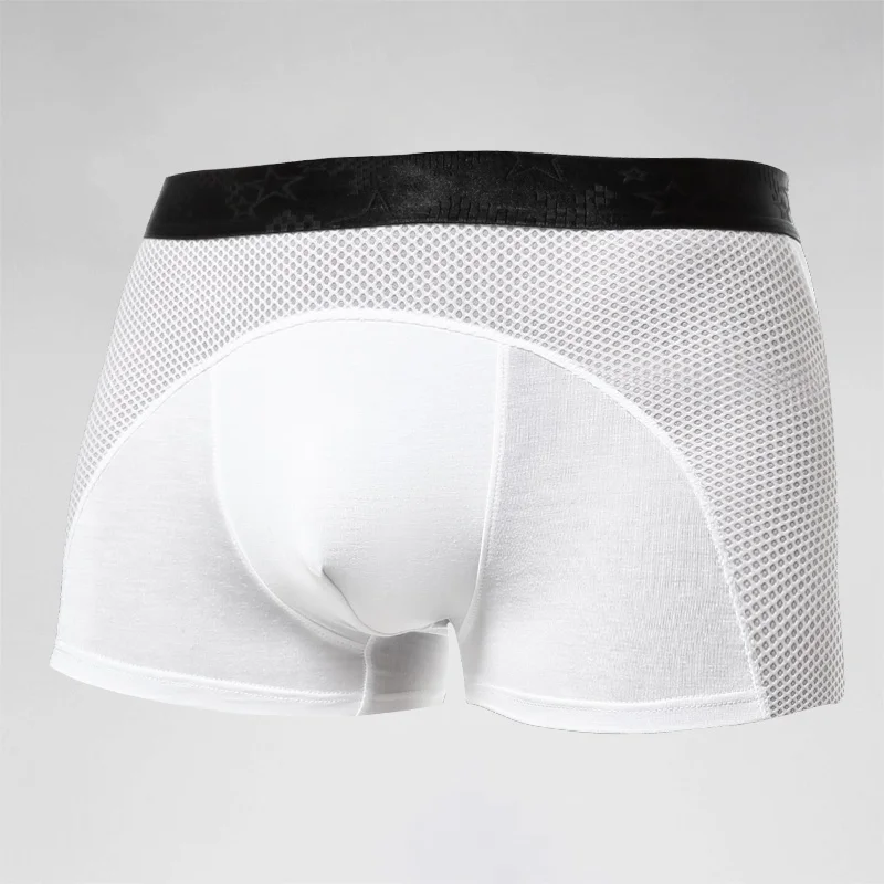Men's underwear, men's ice sil - مراجعة Mesh Sport Boxer وسعره
