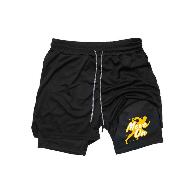 Summer Breathable Two-in-one D - مراجعة Compression Shorts Athletes وسعره