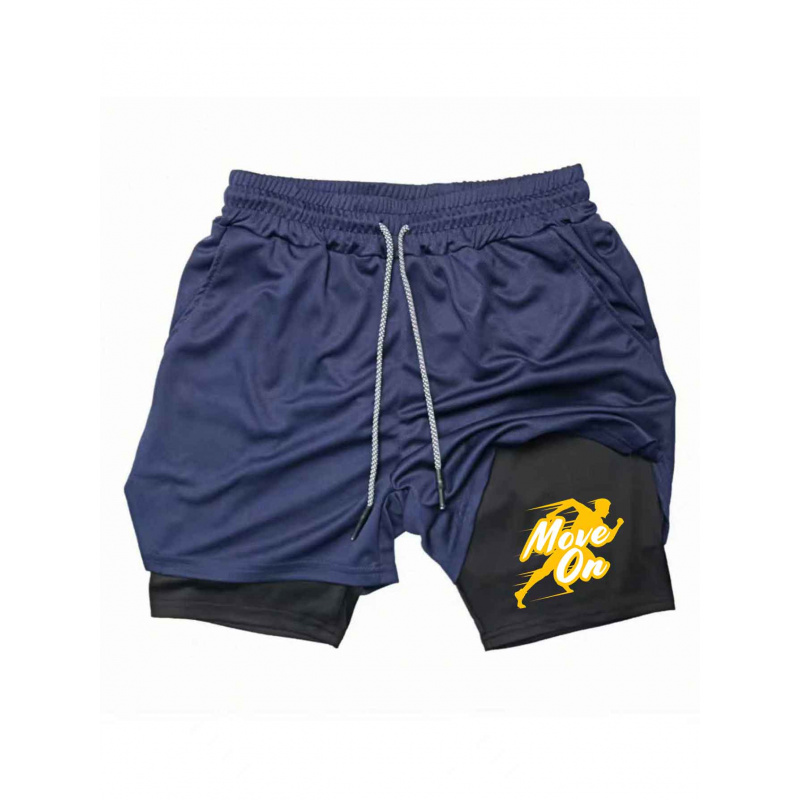Summer Breathable Two-in-one D - مراجعة Compression Shorts Athletes وسعره